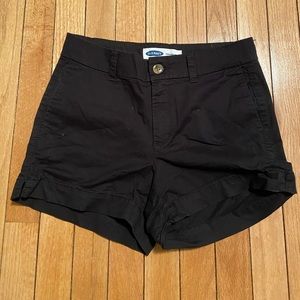 old navy black shorts